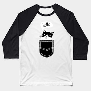 cat in pocket Baseball T-Shirt